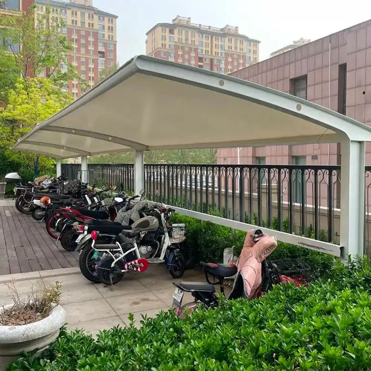 舟山膜结构电动车棚